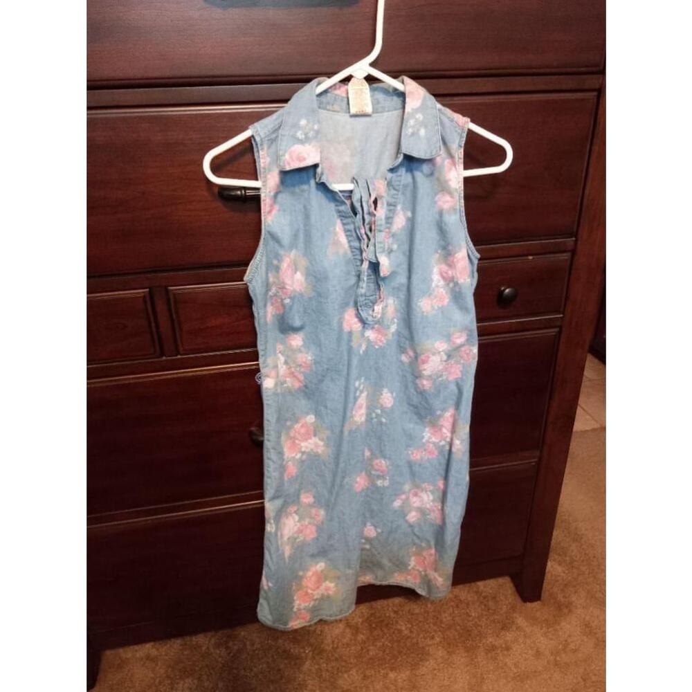 Women's Summer Faded Glory Denim Dress S